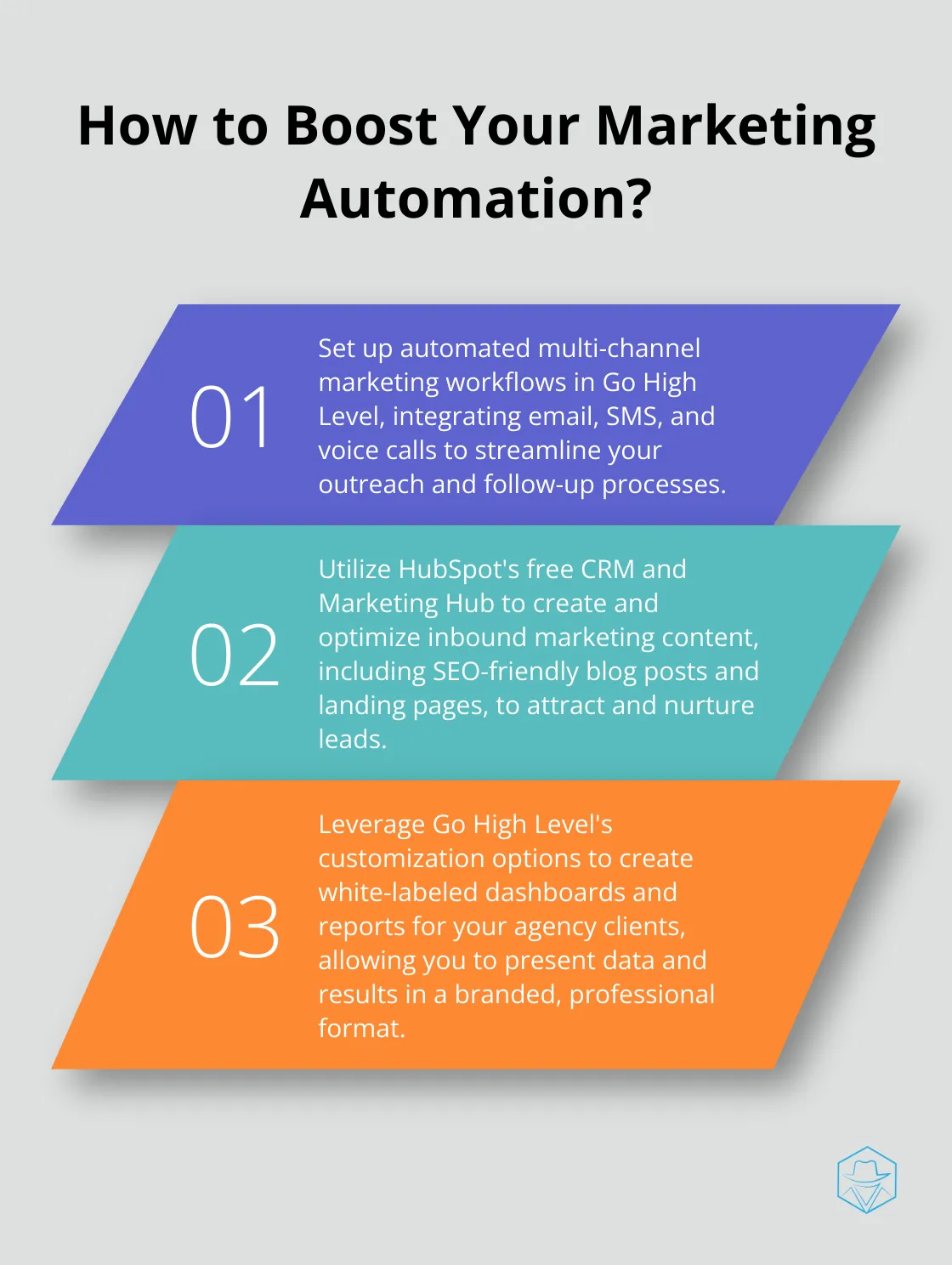 Infographic: How to Boost Your Marketing Automation? - go high level vs hubspot