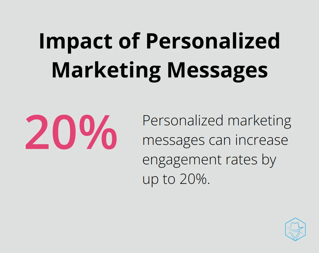 Chart showing that personalized marketing messages can increase engagement rates by up to 20%