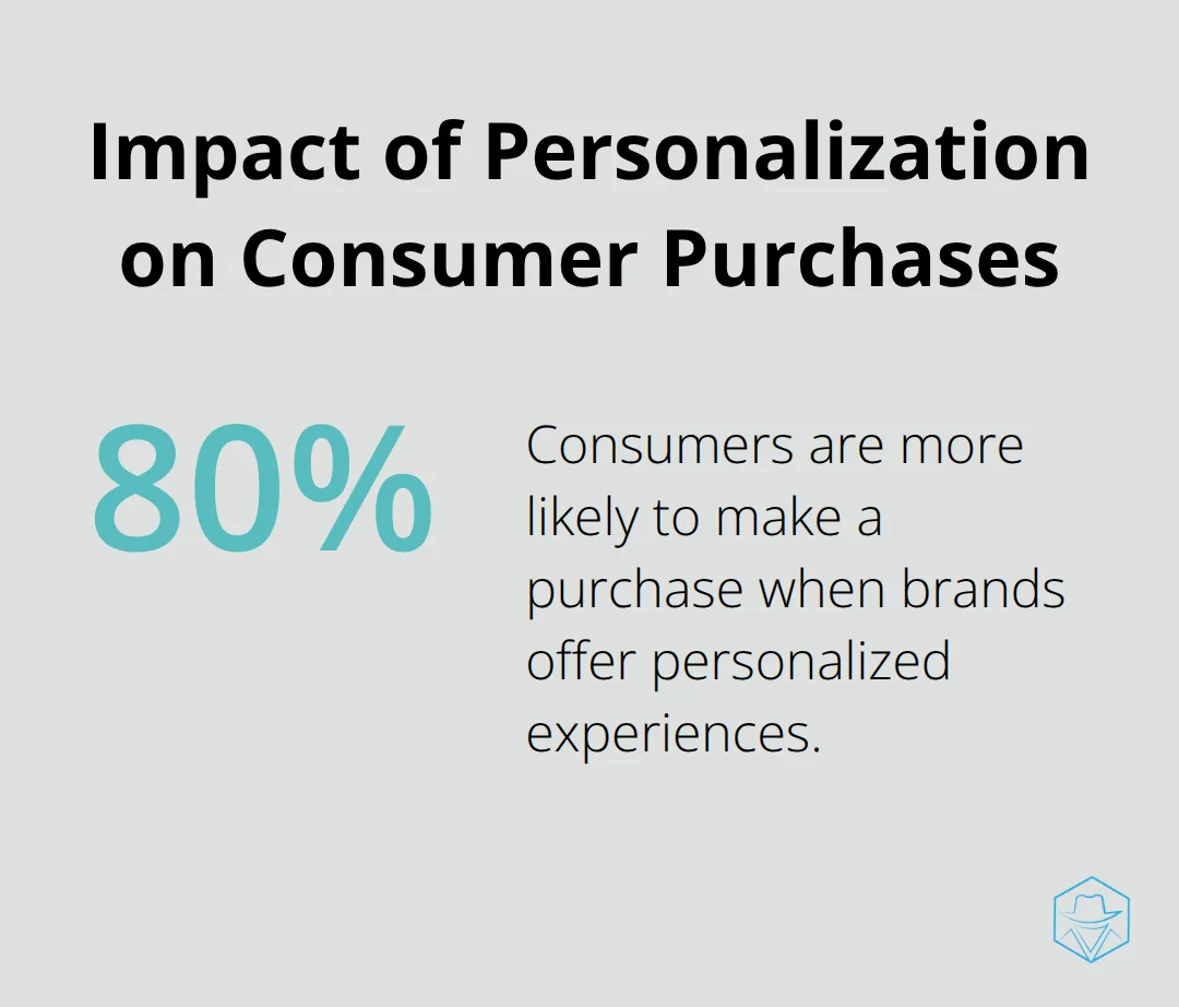 Chart showing 80% of consumers are more likely to make a purchase when brands offer personalized experiences