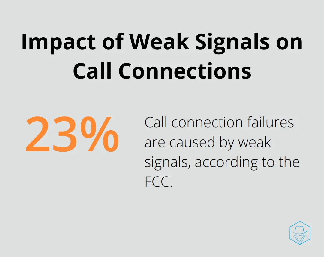 23% of call connection failures are caused by weak signals - what does it mean when phone goes straight to voicemail