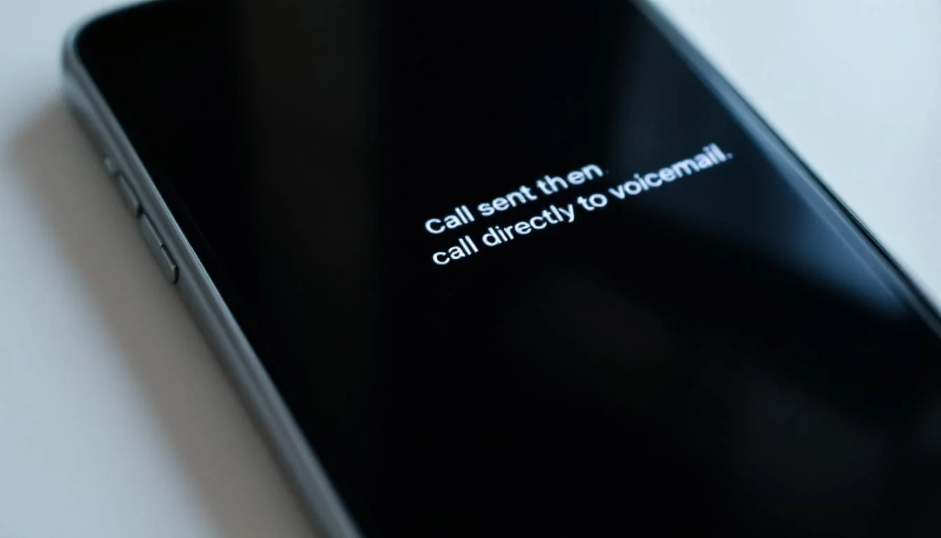 When a call goes straight to voicemail