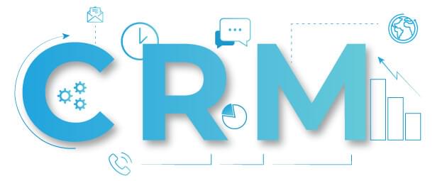 Header graphic with CRM